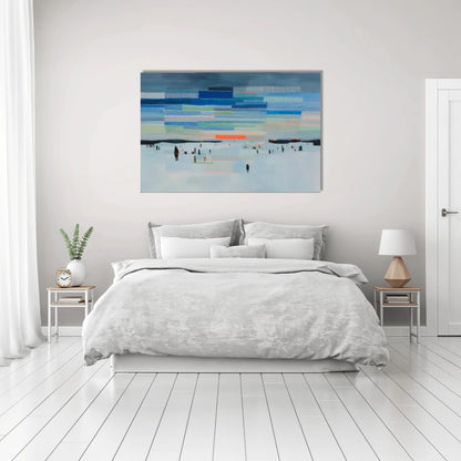 Paysage Arctique – ciel strié et silhouettes évanescentes