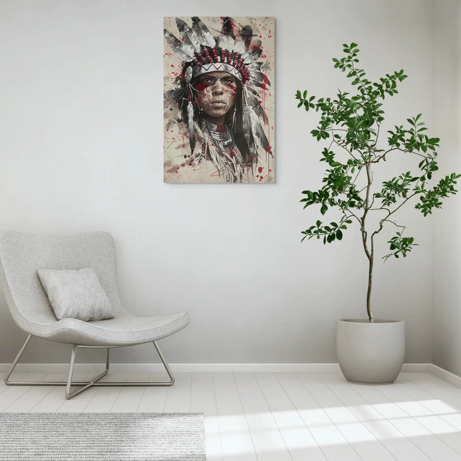 Peinture Indienne - Visage Street Art