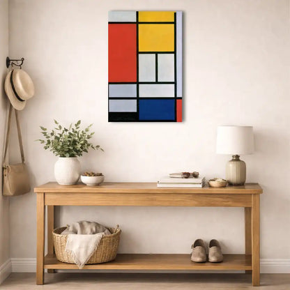Piet Mondrian – Komposition in Rot, Gelb, Blau und Schwarz – Wandbild