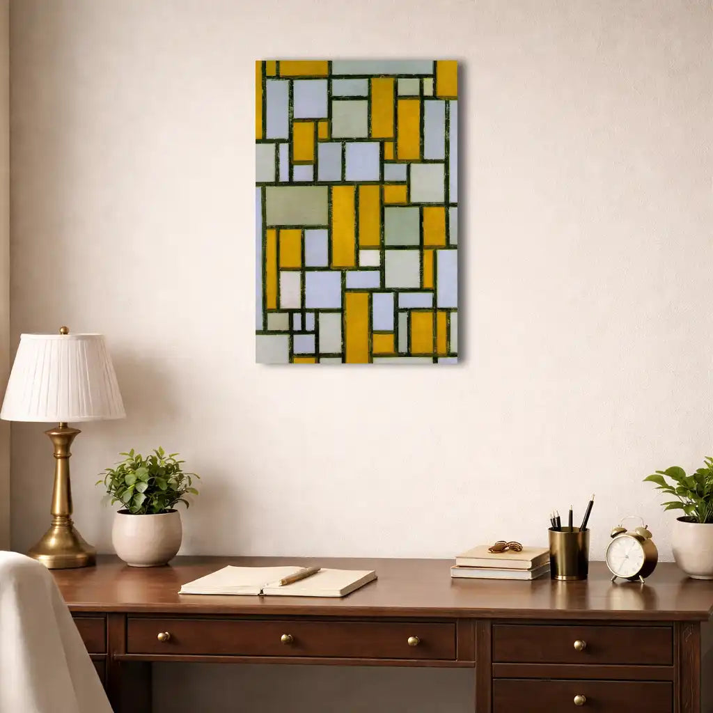 Piet Mondrian - Composition en gris et marron clair