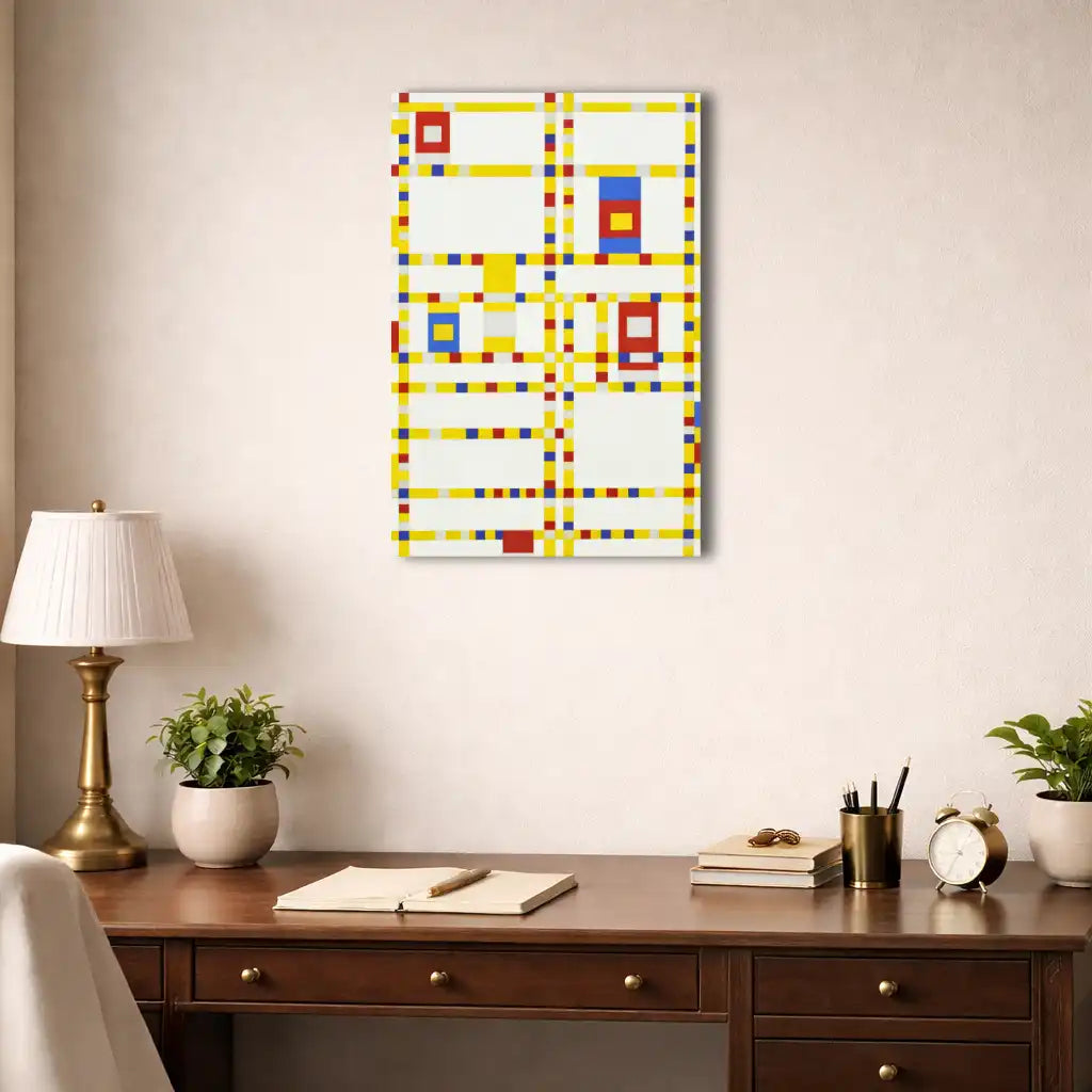 Piet Mondrian - Broadway Boogie Woogie (version verticale)