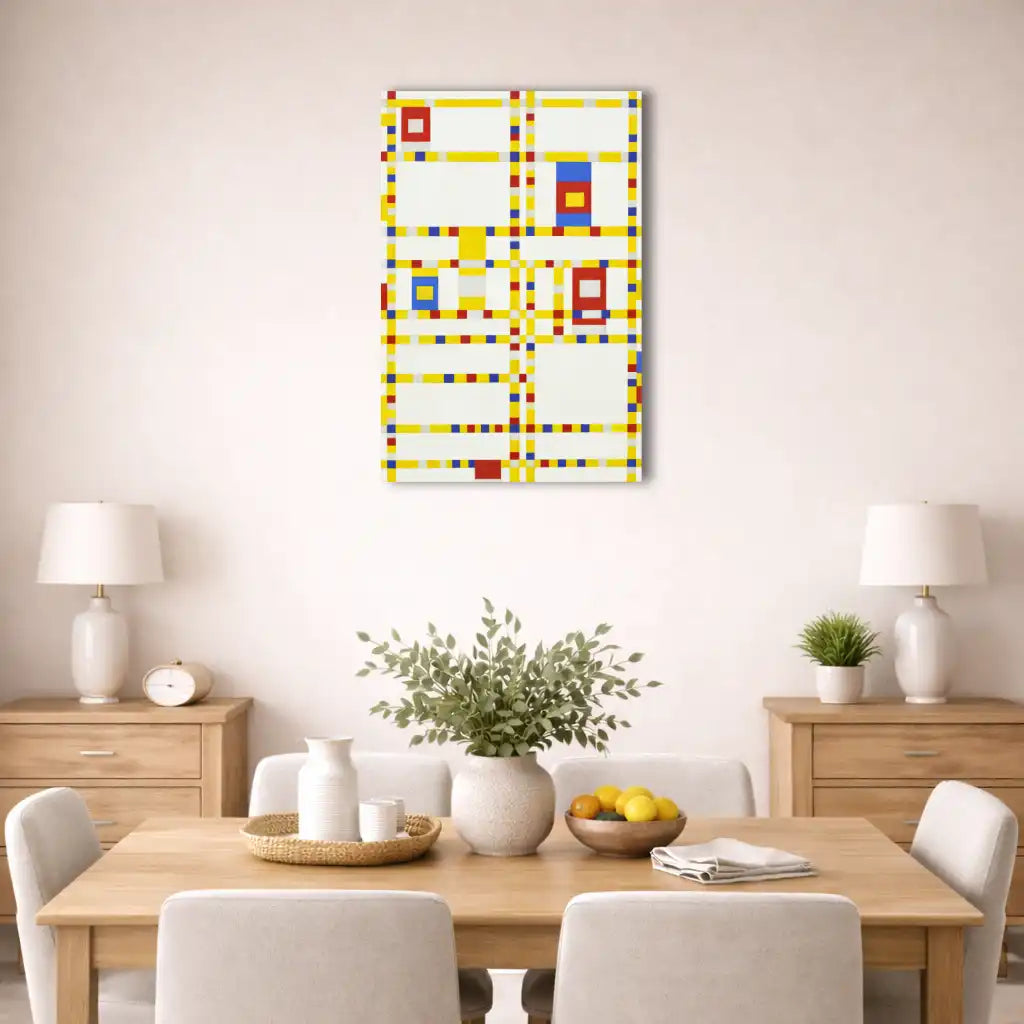 Piet Mondrian - Broadway Boogie Woogie (version verticale)