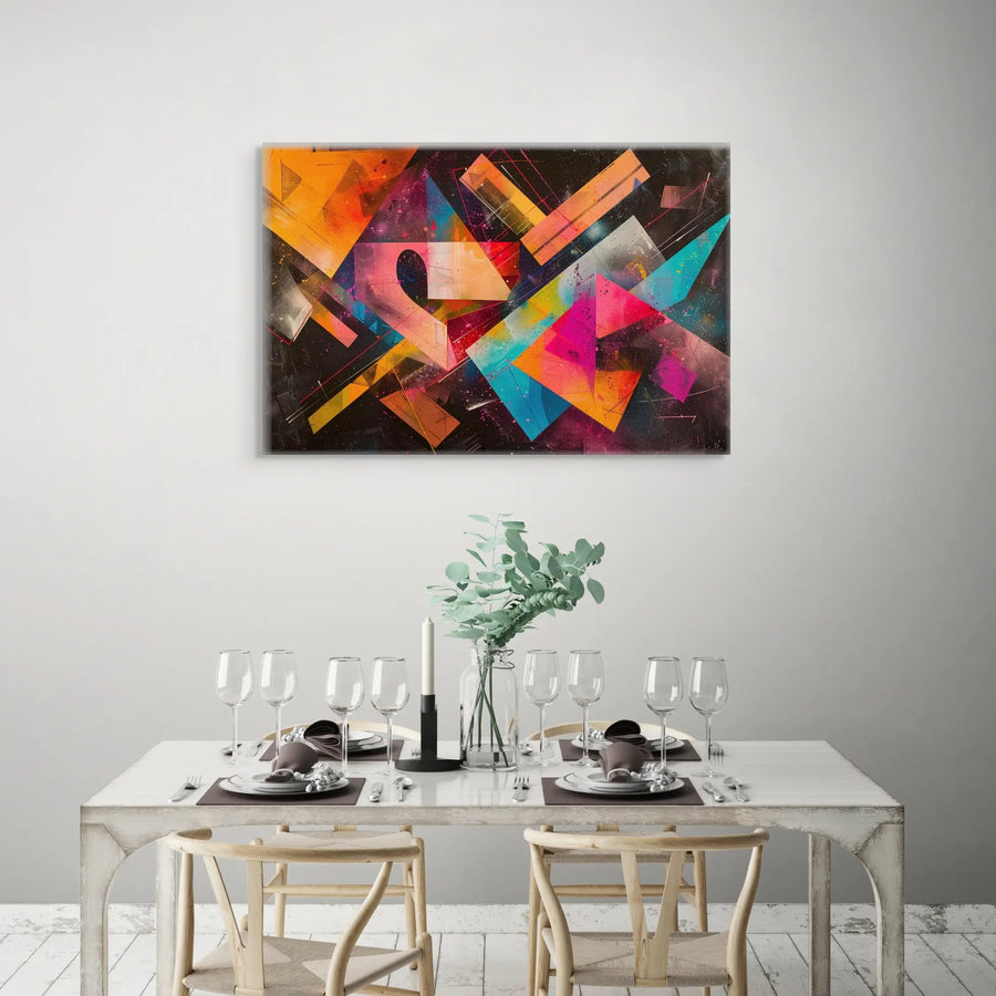 Tableau Abstrait Forme Géométrique - Symphonie