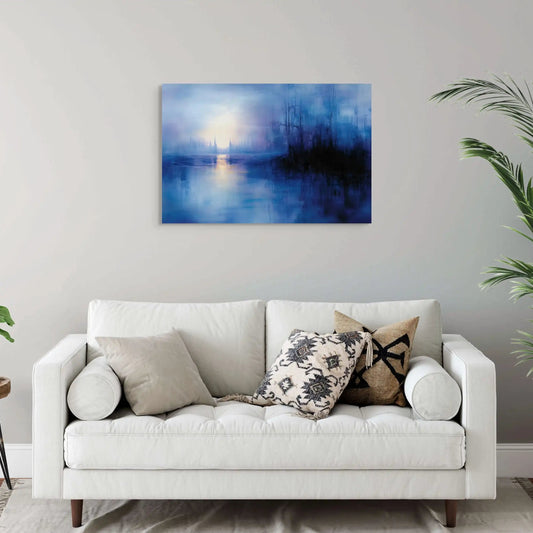 Tableau Bleu Foncé - Crépuscule Magique Affiches, reproductions et œuvres graphiques Art Virtuoso