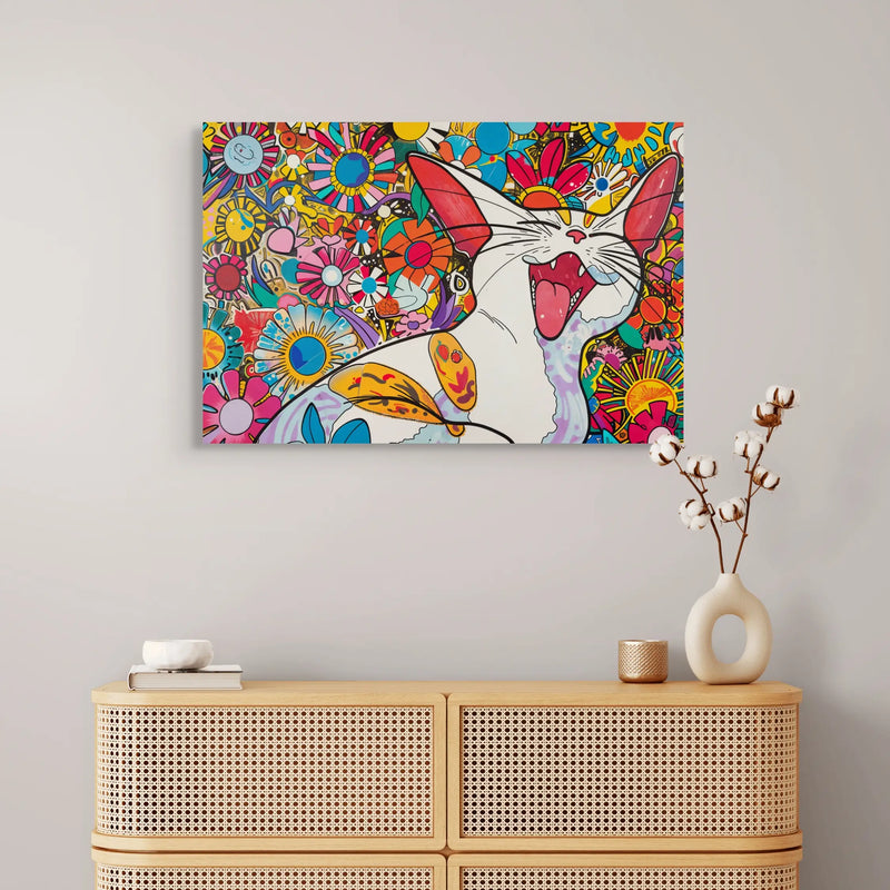 Tableau Chat - Pop Art Superflat  Art Virtuoso