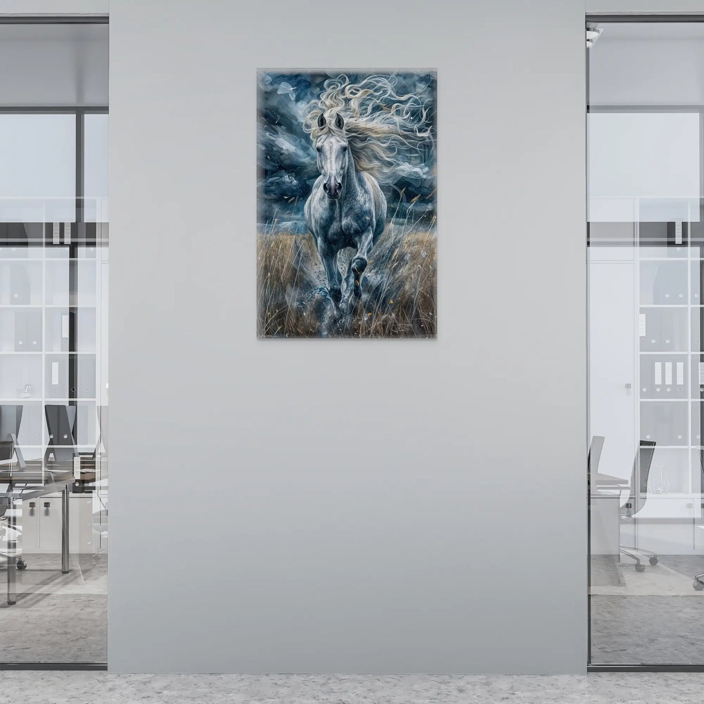 Tableau Cheval Blanc  Art Virtuoso   