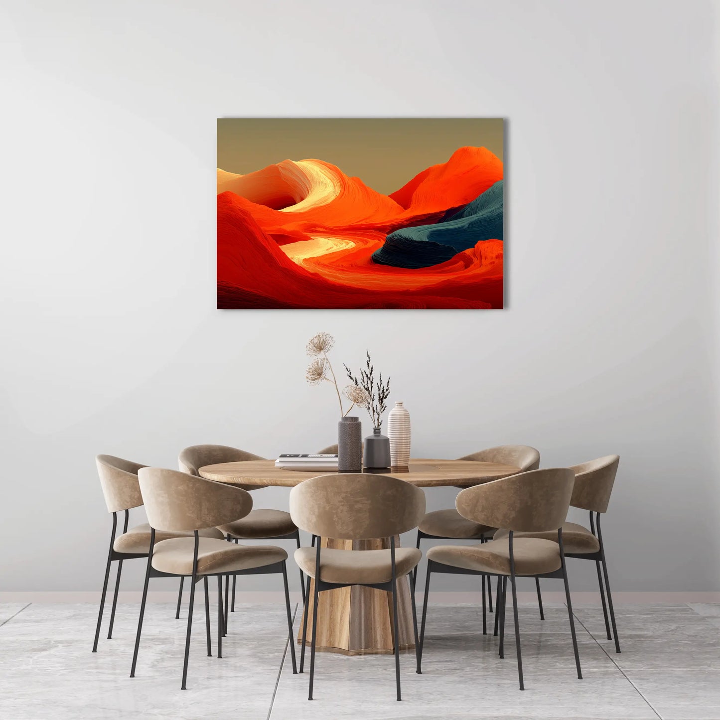 Tableau Collines Toscanes Abstraites
