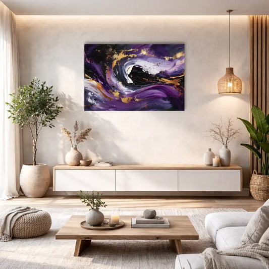 Dekoratives Wandbild Abstrakt Purpur