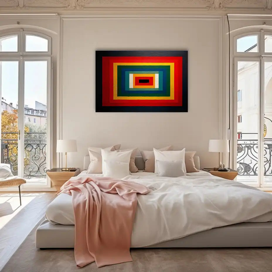 Tableau Hard-Edge - Prisme Concentrique