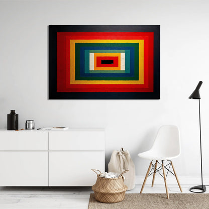 Tableau Hard-Edge - Prisme Concentrique