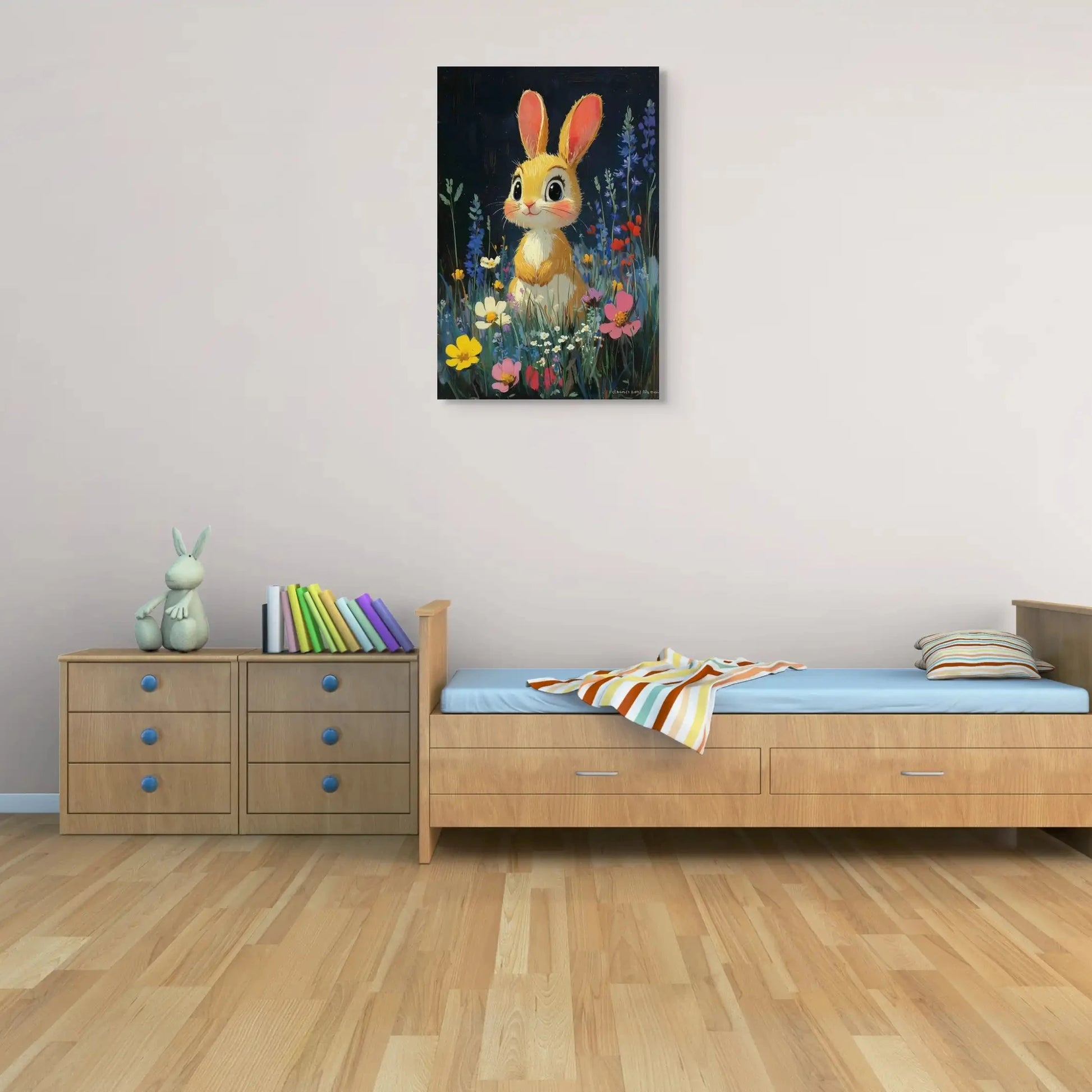 Tableau Lapin - Chambre Bébé Affiches, reproductions et œuvres graphiques Art Virtuoso