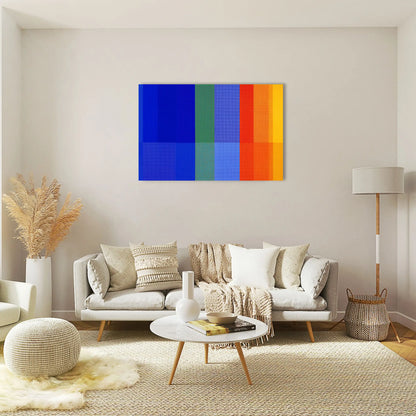 Minimalistisches Wandbild – Color Field, Leuchtkräftig und Primär
