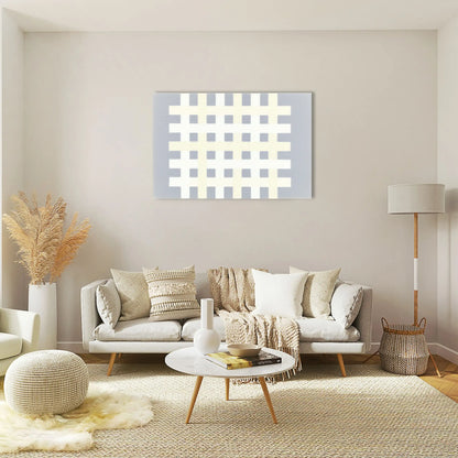Tableau Minimaliste Tissage Géométrique