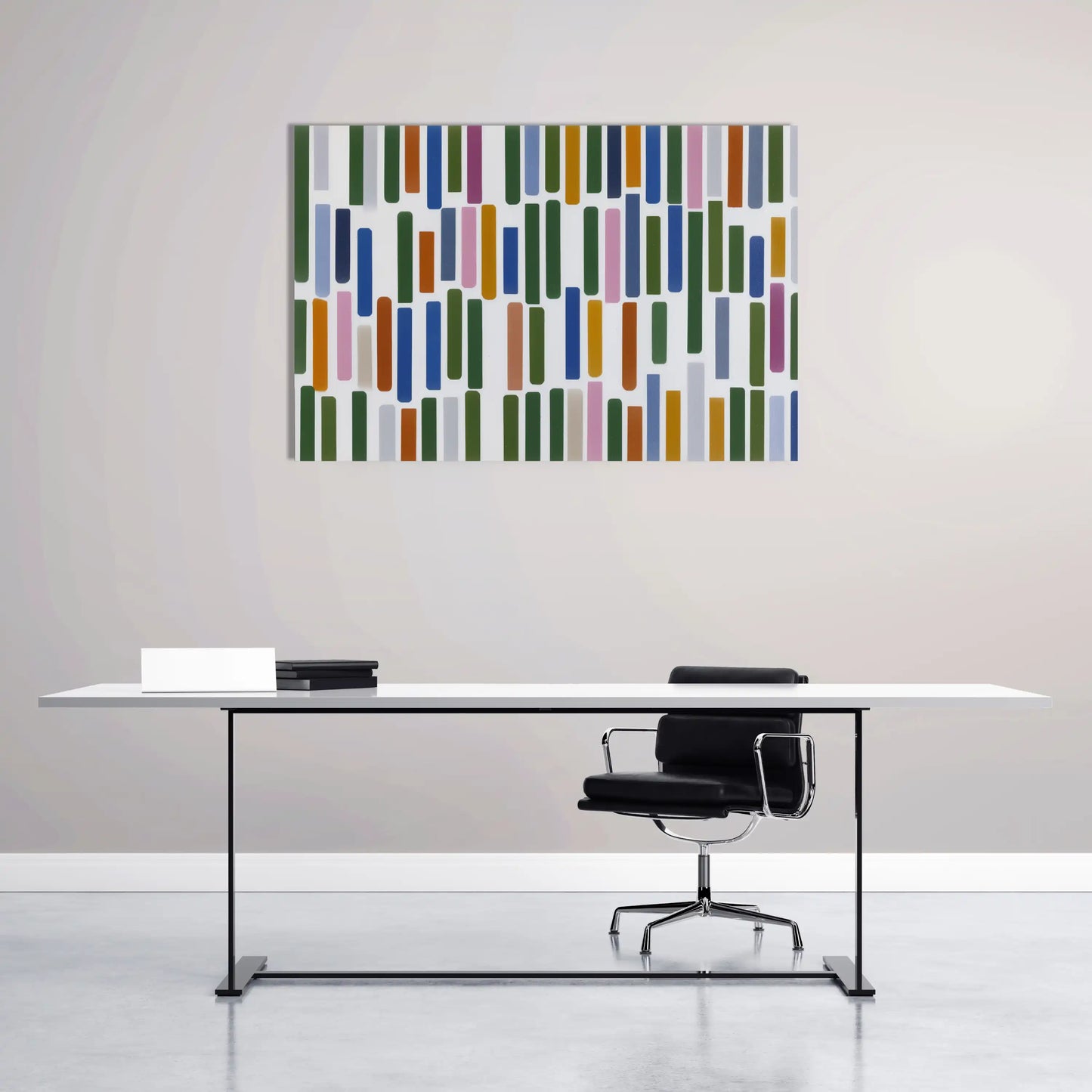 Minimalist Geometric Mosaic Wall Art – Balance of Chance