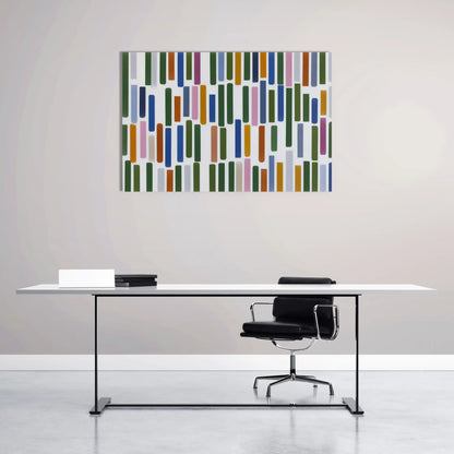Minimalist Geometric Mosaic Wall Art – Balance of Chance