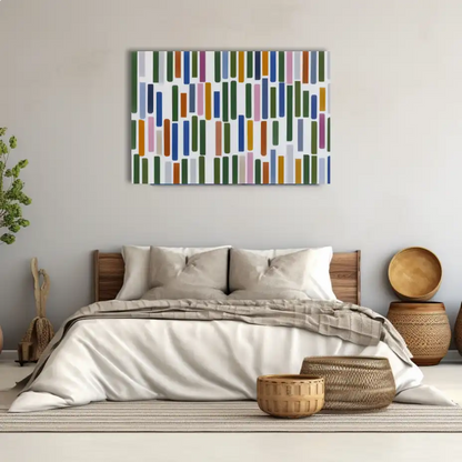 Minimalist Geometric Mosaic Wall Art – Balance of Chance