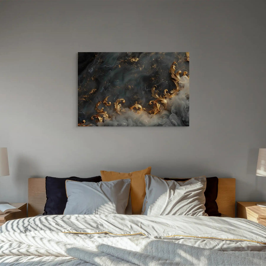 Tableau Noir Design Abstrait