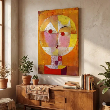 Tableau Paul Klee – Senecio, visage solaire géométrique