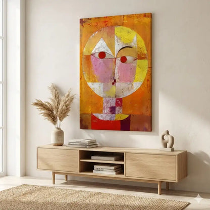 Tableau Paul Klee – Senecio, visage solaire géométrique