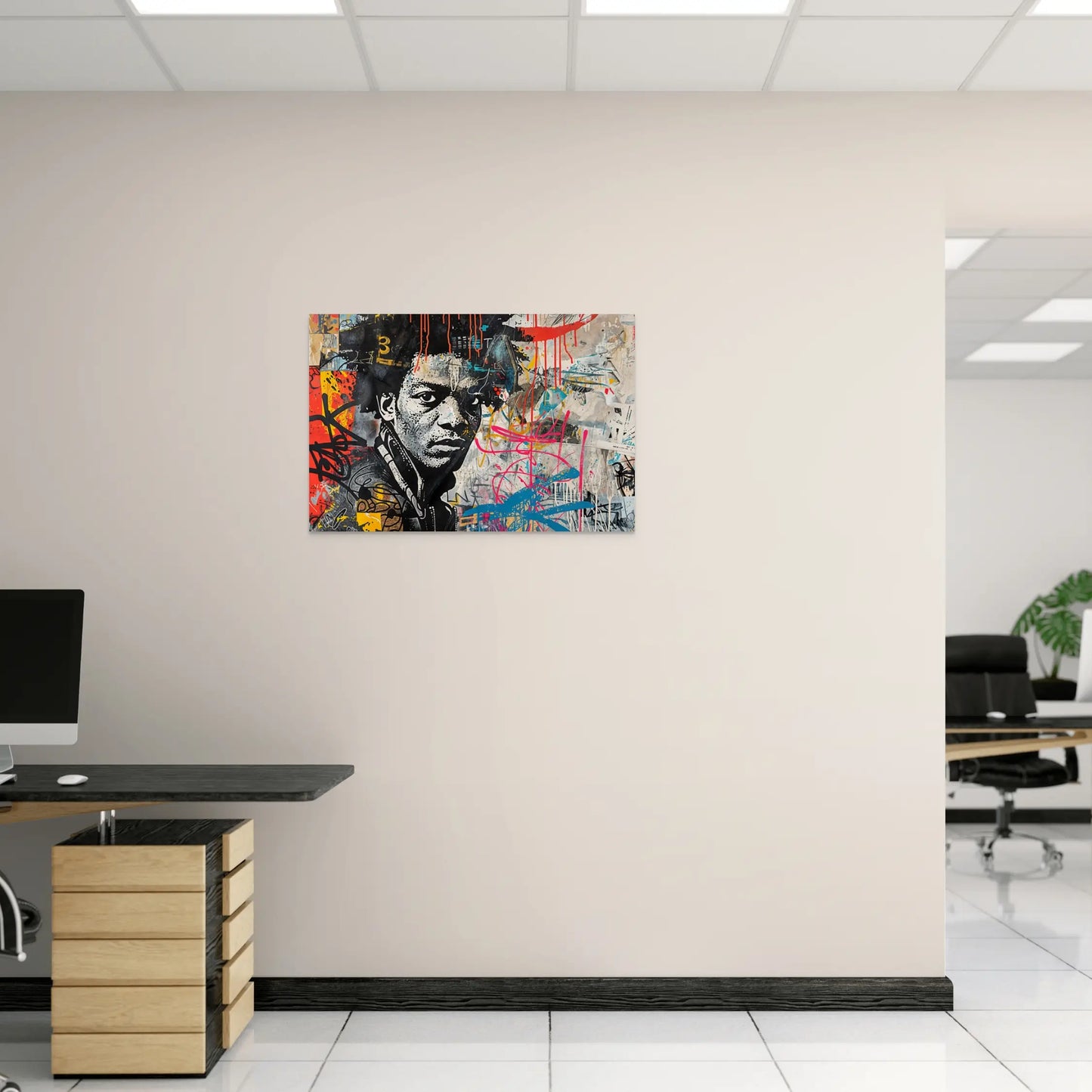 Tableau Pop Art Graffiti - Hommage à Basquiat  Art Virtuoso   