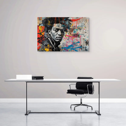 Tableau Pop Art Graffiti - Hommage à Basquiat  Art Virtuoso   