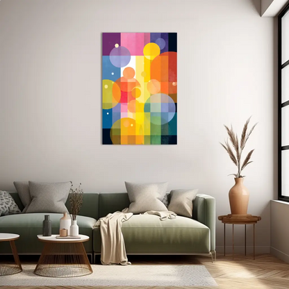 Tableau Spectres Concentriques 2 - Galaxie Polychrome
