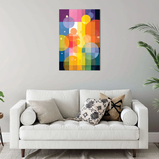 Tableau Spectres Concentriques 2 - Galaxie Polychrome