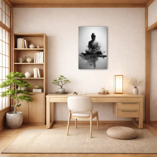 Sumi-e Bouddha – Silence intérieur et éveil spirituel