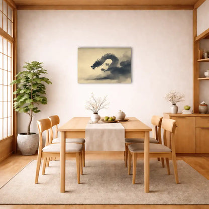 Sumi-e Dragon – Ancestral Breath and Silent Power Wall Art