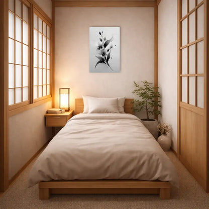 Sumi-e Orchidee – Luftige Anmut – Japanische Leinwand