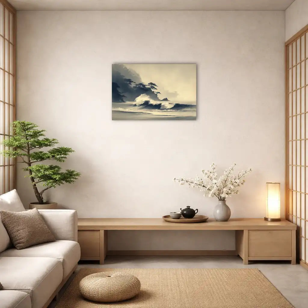 Sumi e Plage – Souffle marin et horizon apaisé