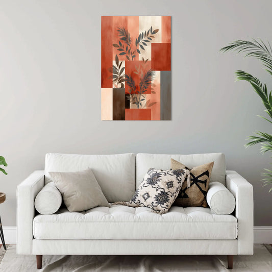 Tableau Terracotta Boho 4 – Herbier Urbain