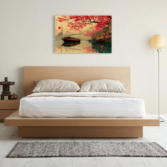 Tableau Baie de Tokyo – Hanami au Fil des Lanternes
