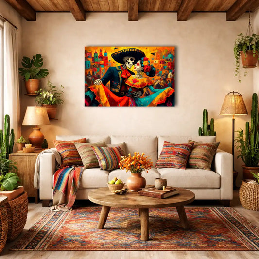 Tableau Cavalera Couple Mexicain – Danse Éternelle