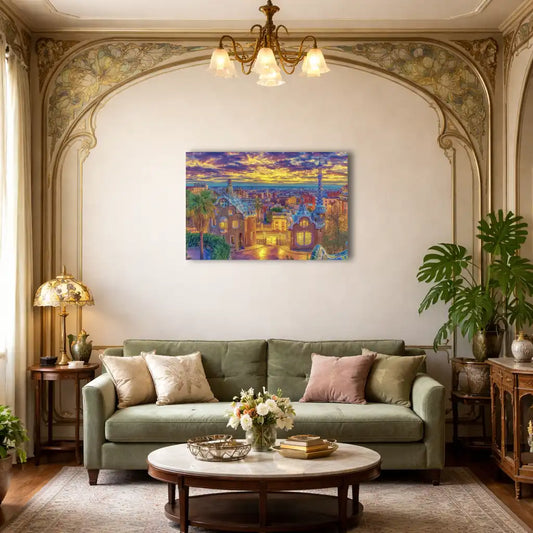 Toile Barcelone Modernisme et Art nouveau