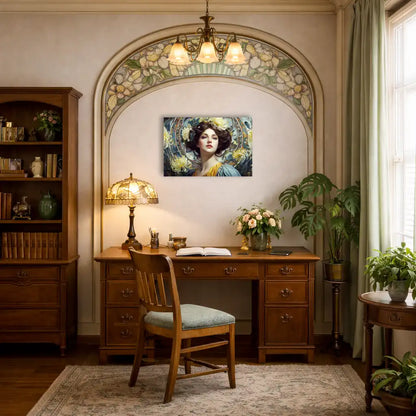 Muse – Jugendstil-Motiv – Leinwand Wanddekoration