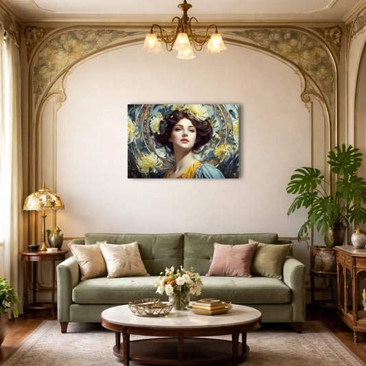 Toile Muse - Motif Art Nouveau