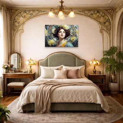 Muse – Jugendstil-Motiv – Leinwand Wanddekoration