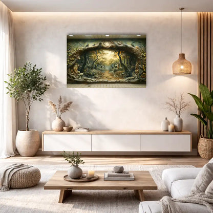 Toile Street Art- Échappée en Forêt