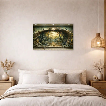 Toile Street Art- Échappée en Forêt