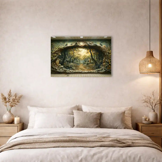 Toile Street Art- Échappée en Forêt