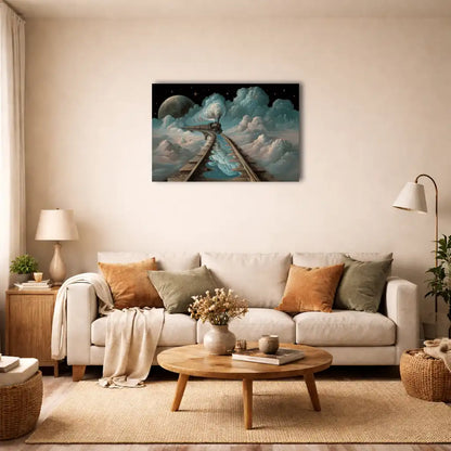 Surrealist Wall Art – Cloud Train