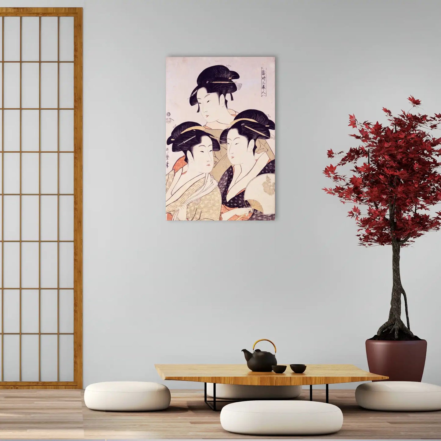 Tableau - Trois beautés de l époque actuelle – Kitagawa Utamaro
