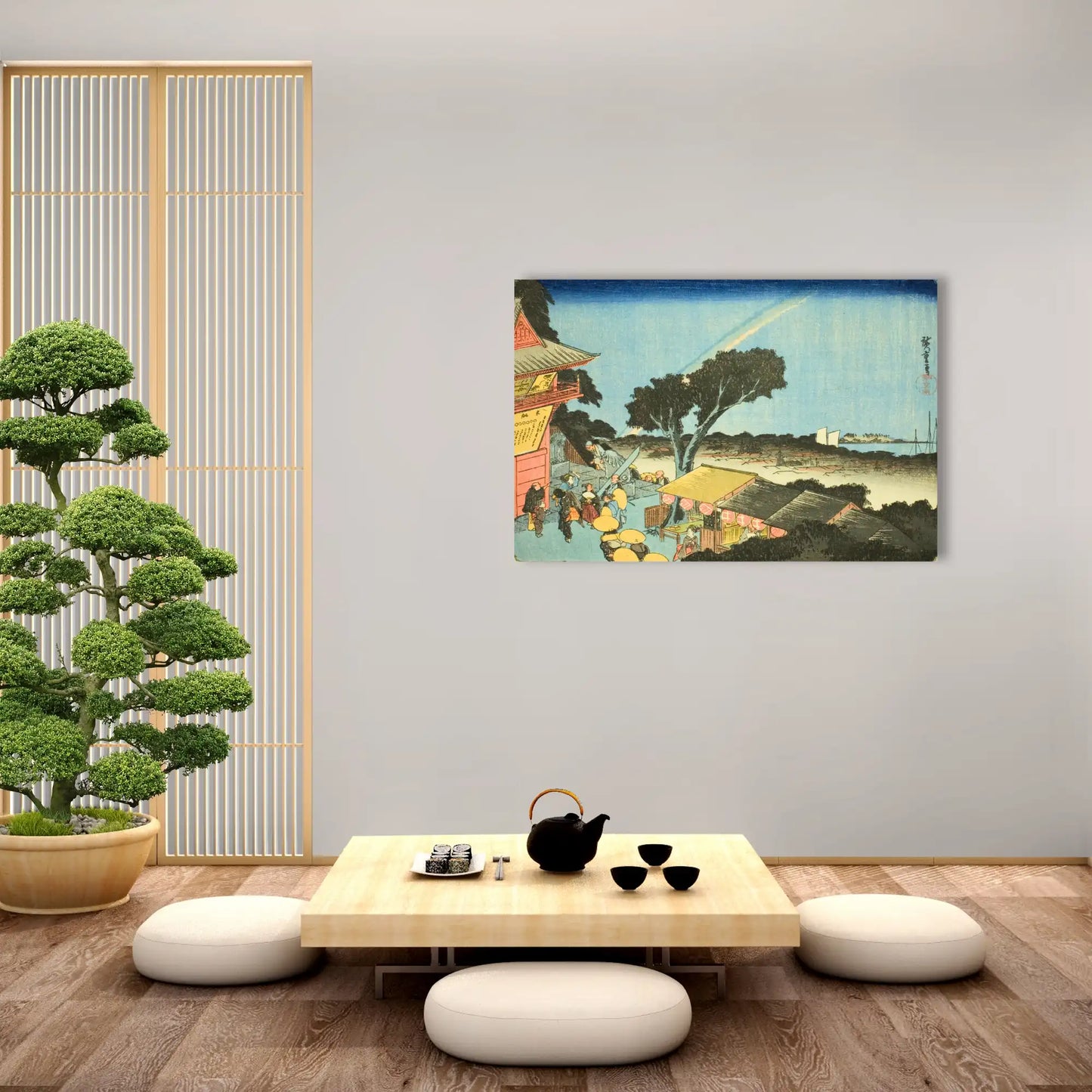 Tableau Hiroshige - Vue depuis le sommet du mont Atago à Shiba