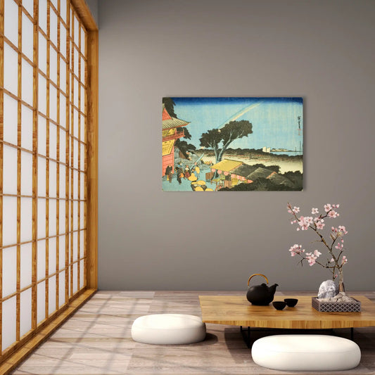 Tableau Hiroshige - Vue depuis le sommet du mont Atago à Shiba