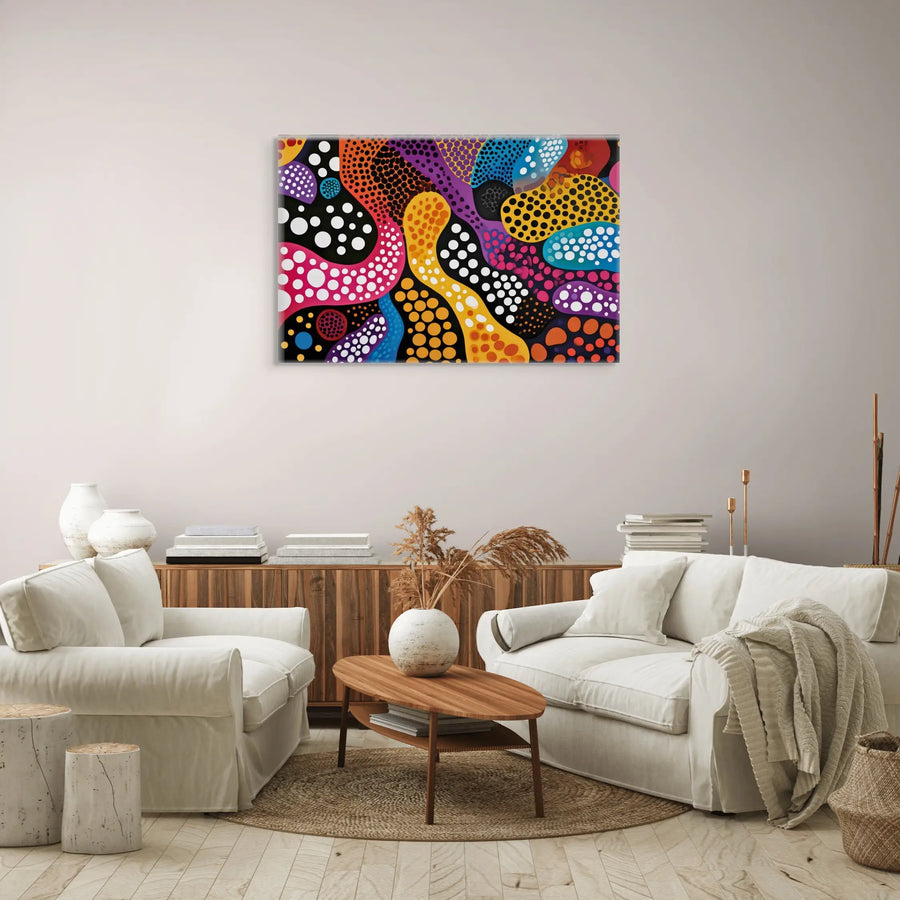 Abstrait : Tableau Moderne Coloré
