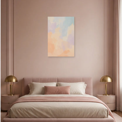 Affiche abstraite - Brume pastel dans une chambre - Art Virtuoso