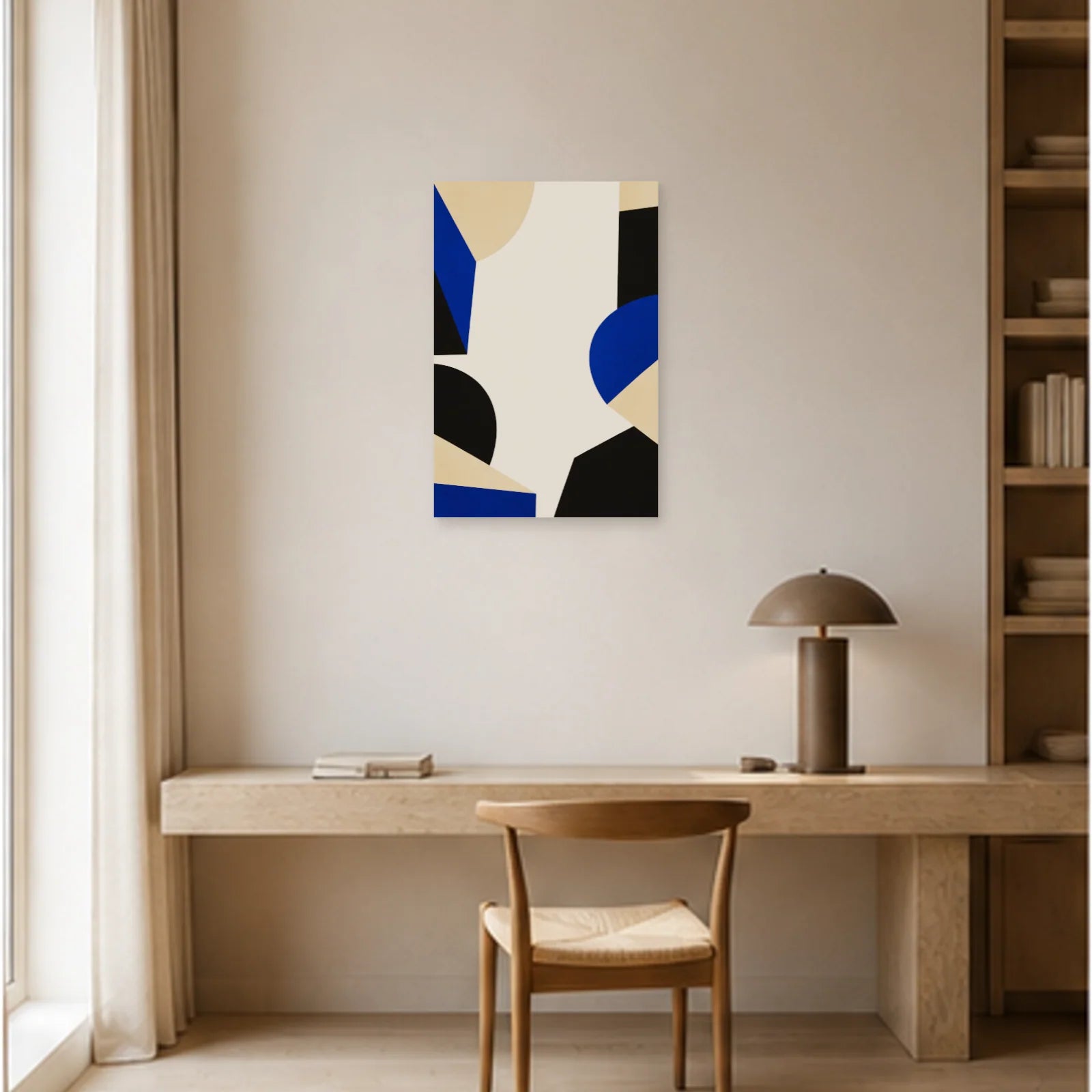 Affiche abstraite - Espace négatif dans un bureau - Art Virtuoso