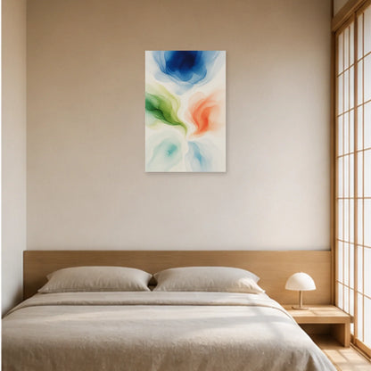 Affiche abstraite - Floraison d’eau dans une chambre - Art Virtuoso