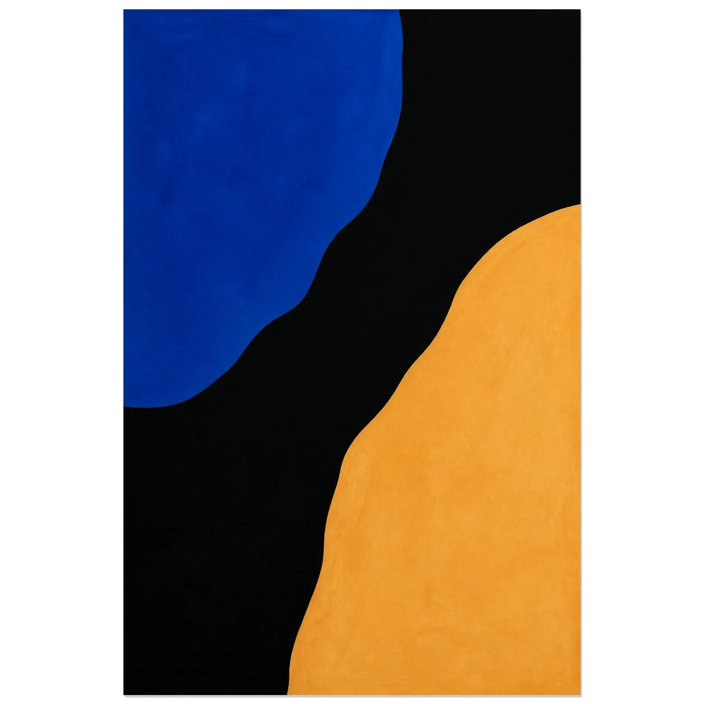 Affiche abstraite - Fond noir lumineux, champs de couleur lumineux sur fond sombre verticale, format 30 × 45 cm
